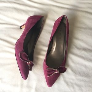 Talbots Purple Velvet Heels Size 9